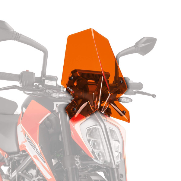 Puig Puig sport screen | orange | ktm 125 duke 2017>2023